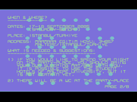 7D5 Demoscene Party - Invitation Note (C64)